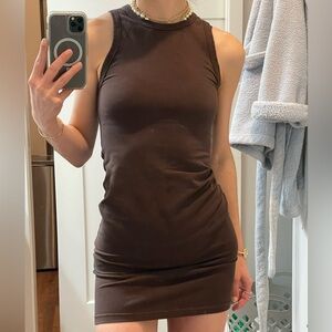TNA Chocolate Brown Mini Dress